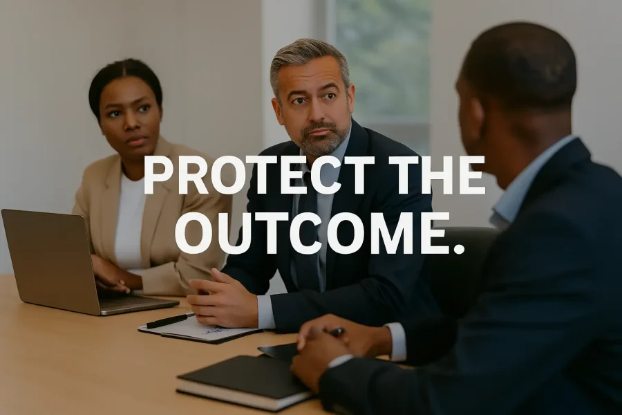 strategic B2B sales coaching in conference room